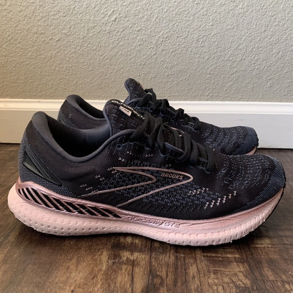 Brooks Glycerin GTS 19 Black/Metallic/Ombre Women Shoes - Size 10